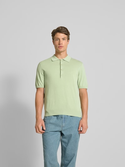 Closed Poloshirt mit gerippten Abschlüssen Gruen 4