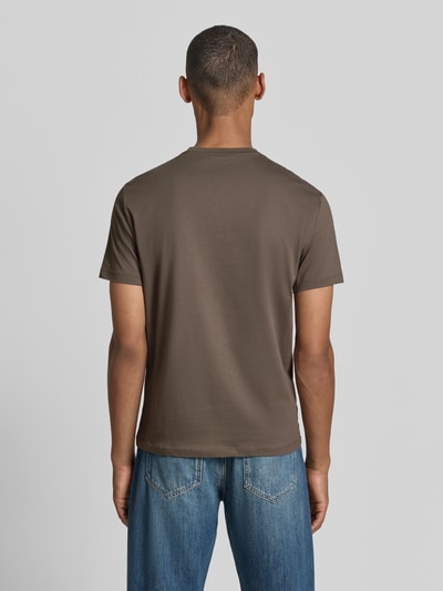 Armani Exchange Slim fit t-shirt van 100% katoen met logoprint Middenbruin - 5