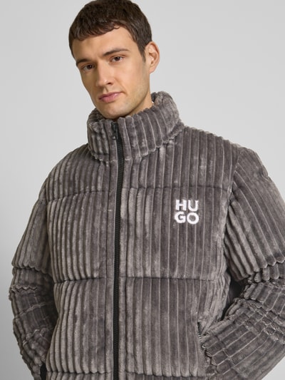 HUGO Steppjacke mit Stehkragen Modell 'Biron' Mittelgrau 3