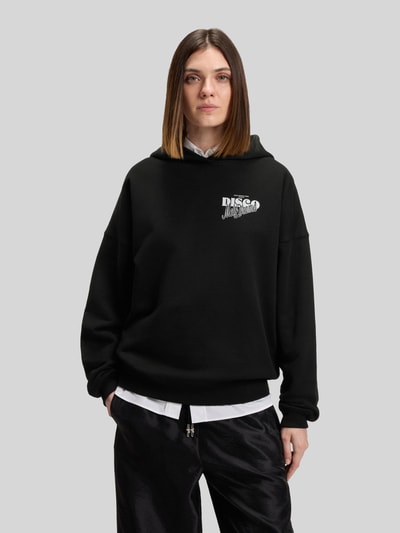 HUGO Oversized hoodie van puur katoen, model 'DALESSANDRA' Zwart - 4