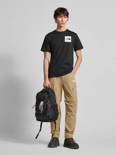 The North Face T-Shirt mit Label-Print Black 1