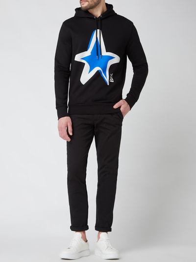 BOSS Hoodie met logoprint, model 'Seeger'  Zwart - 1