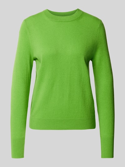 Jake*s Casual Gebreide pullover met ribboorden Appeltjesgroen - 2