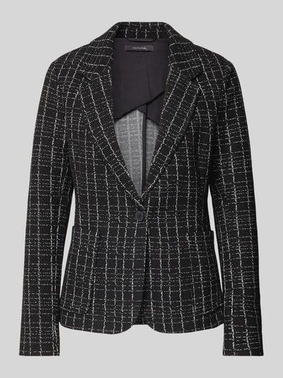 comma Blazer met reverskraag Zwart - 2