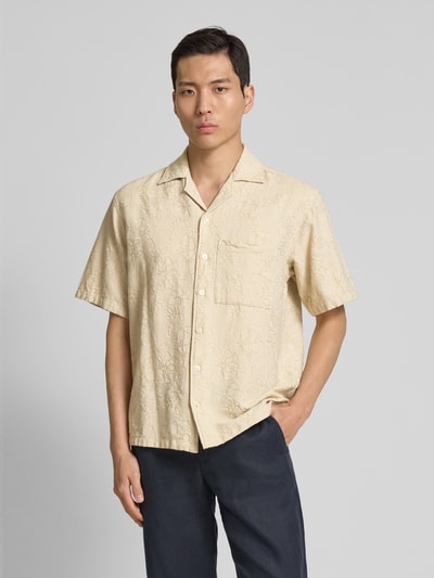 JACK & JONES Premium Freizeithemd mit Knopfleiste Modell 'AARON' Offwhite 4