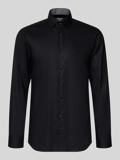 ETERNA Slim Fit Business-Hemd mit Kentkragen Black 2