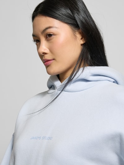 JAKE*S STUDIO WOMAN Oversized Hoodie aus reiner Baumwolle Modell 'Cosy' Hellblau 3