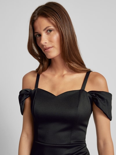 SISTAGLAM Cocktailkleid mit Raffungen Black 3