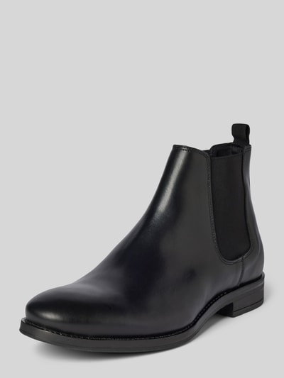 Jack & Jones Chelsea Boots aus Leder Modell 'WARGO' Black 1