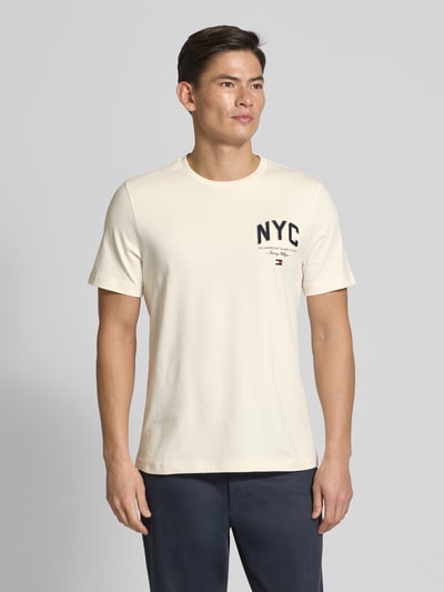 Tommy Hilfiger Regular Fit T-Shirt aus reiner Baumwolle Weiss 4