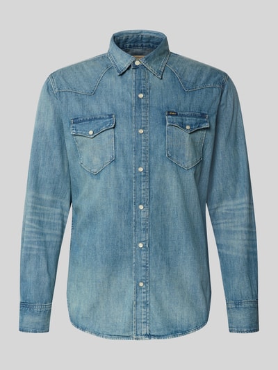 Polo Ralph Lauren Regular Fit Jeanshemd mit Kentkragen Modell 'Icon' Blau 2