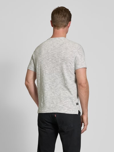 camel active T-shirt met borstzak, model 'Henley' Offwhite - 5