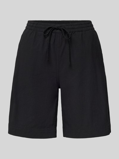 Produktfoto, Shorts mit elastischem Bund Modell 'Cissie' von Soyaconcept in Schwarz, Reine Baumwolle, Regular-Fit, glatte Textur