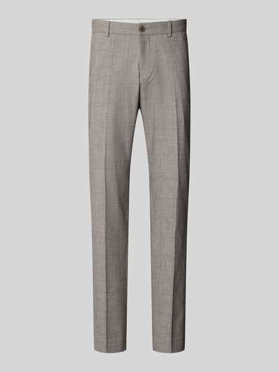 s.Oliver BLACK LABEL Regular Fit Anzughose mit Viskose-Anteil Hellbraun 2