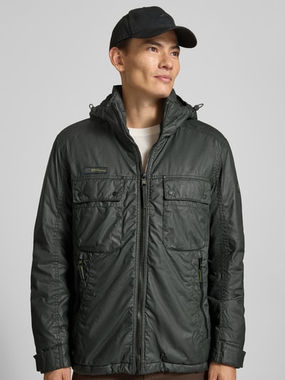 camel active Regular Fit Funktionsjacke aus Baumwoll-Mix Modell 'Between Hood Co' Oliv 3