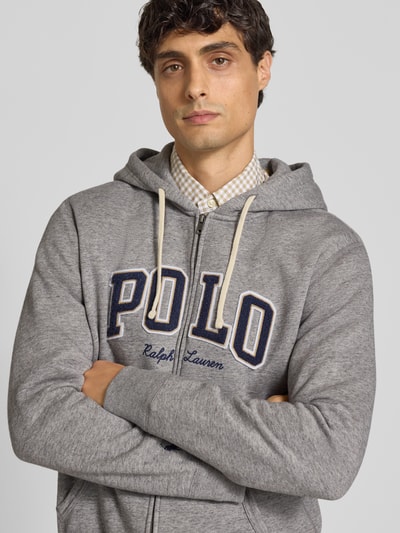 Polo Ralph Lauren Sweatjack met labelstitching Middengrijs - 3