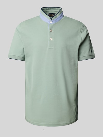 Christian Berg Men Regular fit poloshirt met opstaande kraag Olijfgroen - 2