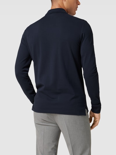 HUGO Poloshirt mit langen Ärmeln Modell 'Deresolo' Marineblau 5