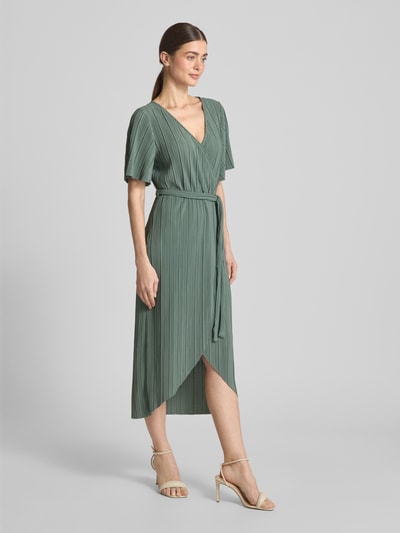 YAS Cocktailkleid in Wickel-Optik Modell 'OLINDA' Gruen 1