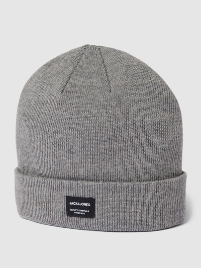 Jack & Jones Beanie met logopatch Middengrijs gemêleerd - 1