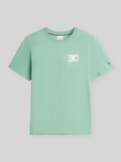 Tommy Hilfiger Regular Fit T-Shirt aus reiner Baumwolle Hellgruen 2