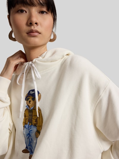 Polo Ralph Lauren Comfort Fit Hoodie aus Baumwoll-Mix Offwhite 6