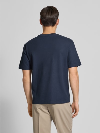 MCNEAL T-shirt met geribde ronde hals Donkerblauw - 5