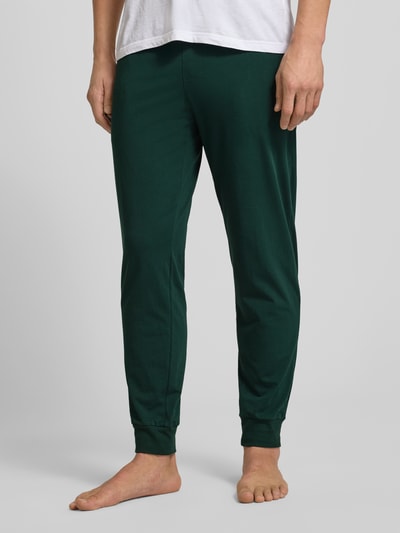 HUGO Comfort Fit Sweatpants aus Baumwoll-Mix Modell 'LAZE' Dunkelgruen 4