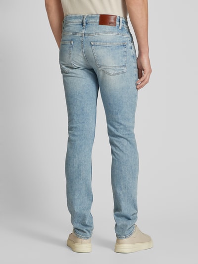 BOSS Orange Slim Fit Jeans im Destroyed-Look Modell 'Delaware' Hellblau 5