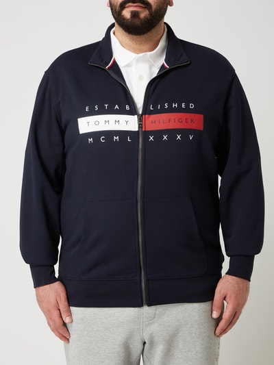 Tommy Hilfiger Big & Tall PLUS SIZE Sweatjacke aus Bio-Baumwolle Marine 4