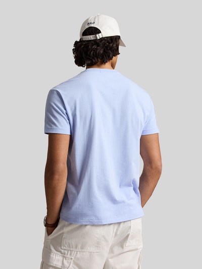 Polo Ralph Lauren relaxed fit T-shirt van puur katoen met gestikt logo Lichtblauw - 5
