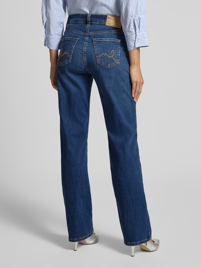MAC Straight Leg Jeans im Destroyed-Look Modell 'Laura' Blau 5