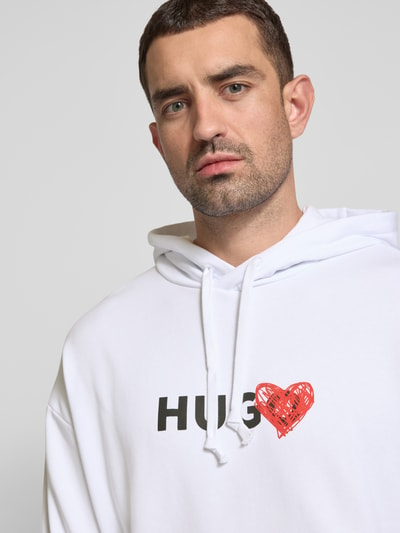 HUGO Hoodie mit Kapuze Modell 'Dewgili' Weiss 3