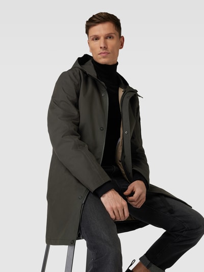 G-LAB Jacke mit Kapuze Modell 'GLOBE III' Dunkelgrau 3