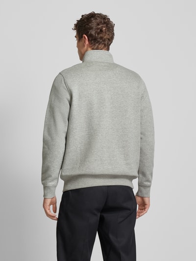 Dickies Sweatshirt met labelpatch, model 'OAKPORT QUARTER' Lichtgrijs gemêleerd - 5