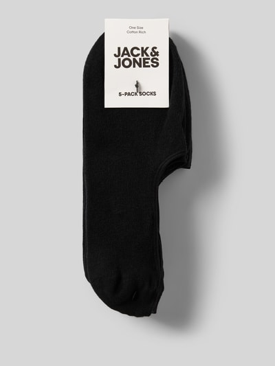 Jack & Jones Füßlinge mit elastischem Bund im 5er-Pack Black 3