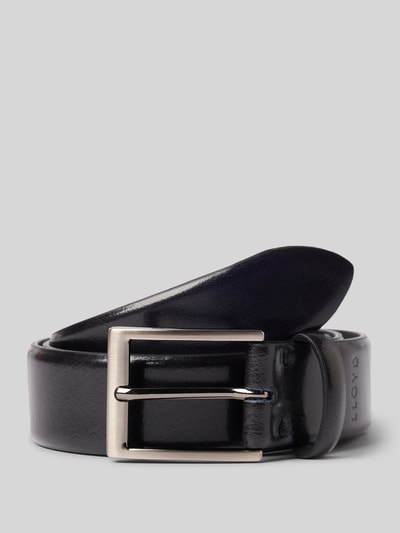Lloyd Men's Belts Ledergürtel mit Label-Prägung BLACK 1