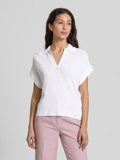 Luisa Cerano Gebreid shirt met halflange mouw Wit - 4