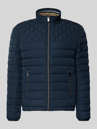 Christian Berg Men Kurtka pikowana z kieszeniami zapinanymi na zamek błyskawiczny Granatowy 2