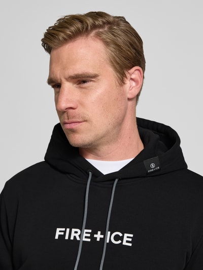 FIRE + ICE Hoodie met logo, model 'COVELL' Zwart - 3