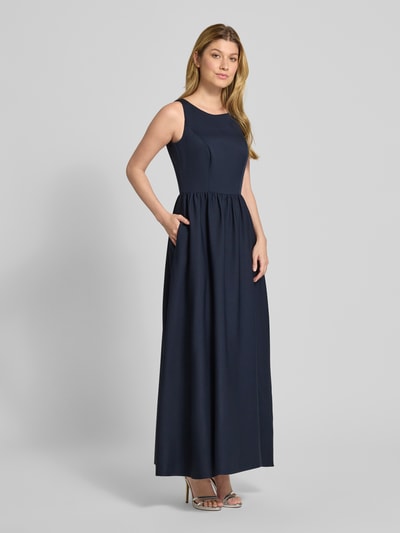TROYDEN COLLECTION Cocktailkleid mit Rundhalsausschnitt Dunkelblau 1