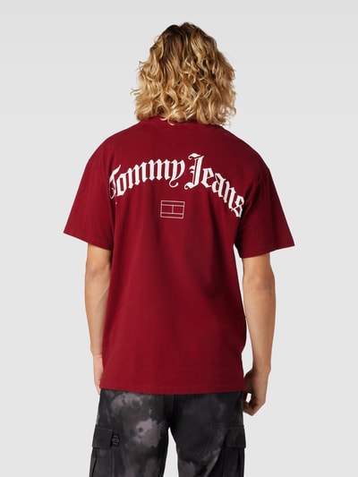 Tommy Jeans T-Shirt mit Label-Print Modell 'GRUNGE ARCH' Bordeaux 5