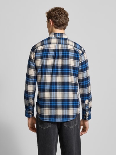 Jack & Jones Premium Vrijetijdsoverhemd met knoopsluiting, model 'LUBARKLEY' Marineblauw - 5