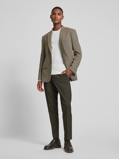 Drykorn Slim fit pantalon met steekzakken, model 'Ajend' Middenbruin - 1