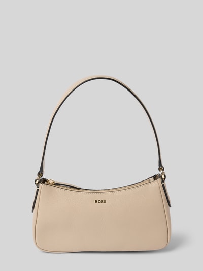 BOSS Handtasche mit Label-Applikation Modell 'Alyce' Sand 2