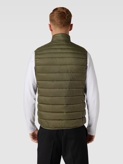 Christian Berg Men Bodywarmer met labelpatch Olijfgroen - 5