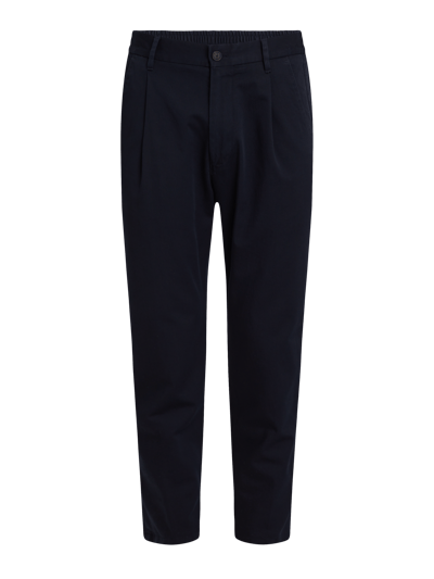 JOOP! Collection Loose Fit Bundfaltenhose mit Stretch-Anteil Modell 'Lead-T' Marine 1