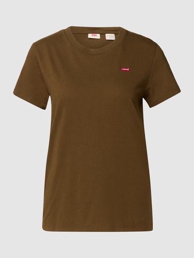 Levi's® T-Shirt mit Label-Patch Oliv 2