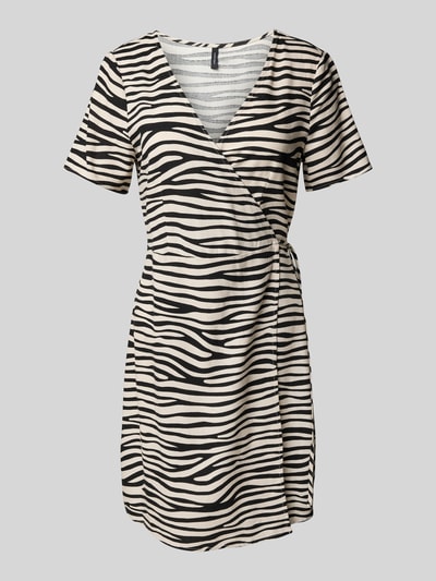 Vero Moda Tailliertes Wickelkleid aus Viskose-leinen-Mix Modell 'MYMILO' Beige 2