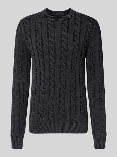 MCNEAL Gebreide pullover met ribboorden Zwart - 2